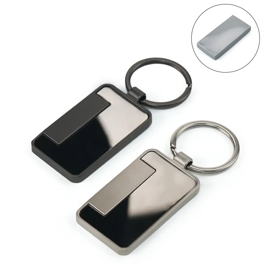 Metal-Keychain-Rectangle-KH-15-Main.webp Metal Keychain Rectangle Gun Metal Matte Finish Plate - Image 1