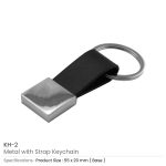Metal Keychain with Strap - Image 4