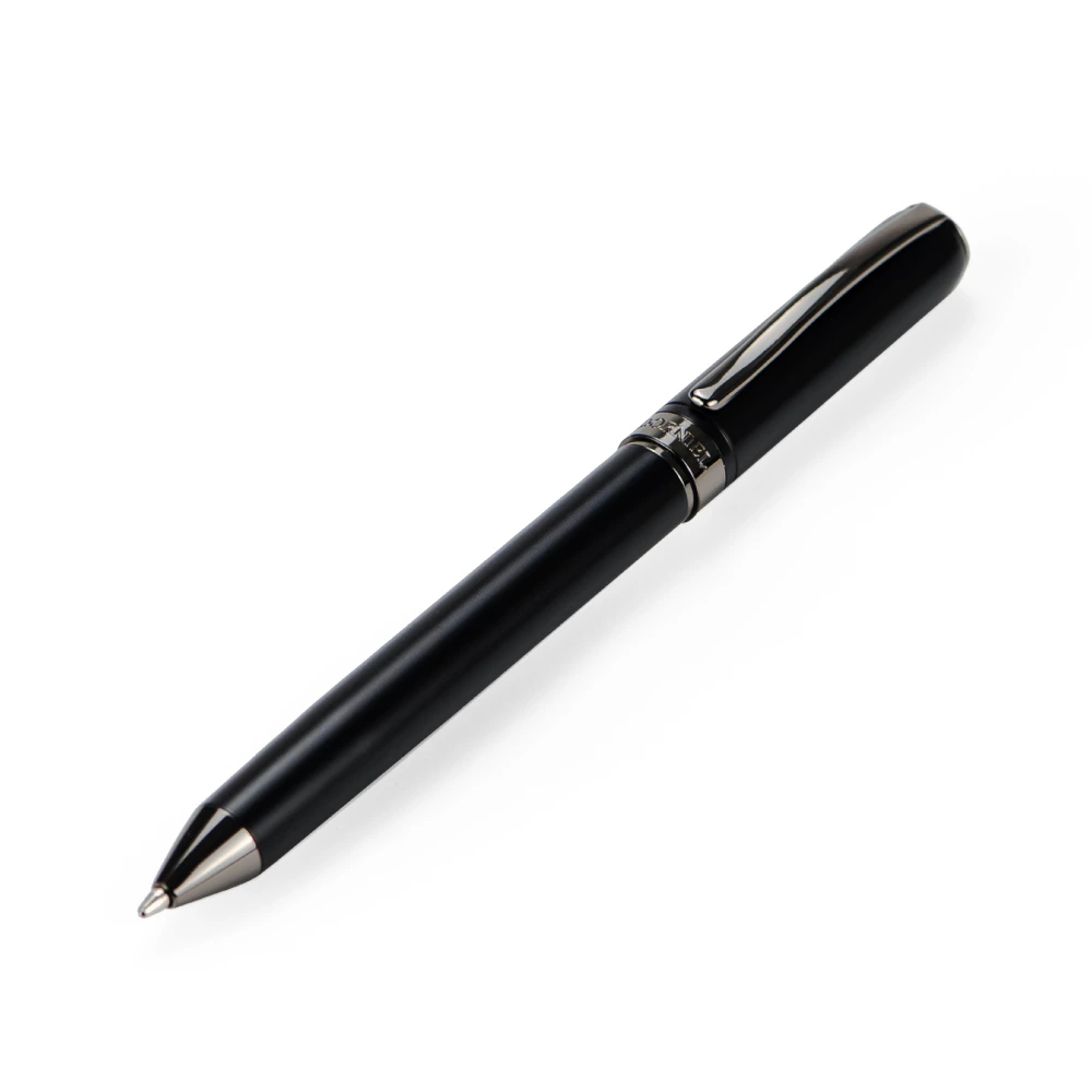 Metal-Pen-PN71-08-View-02.webp Dorniel Designs Metal Pens Matte Black Twist Action Blue Ink - Image 1