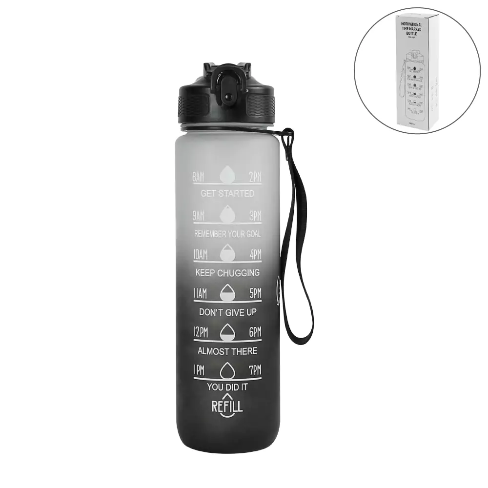 Motivational-Water-Bottles-TM-037-BLK.webp Motivational Time Marked Water Bottles 1000ml - Image 1