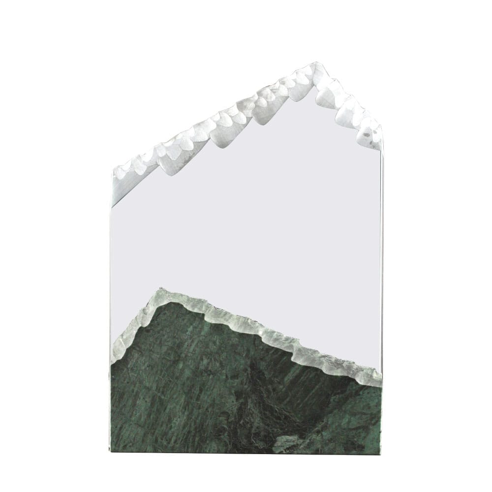 Mountain-Shaped-Crystal-and-Marble-Awards-CR-38-Blank.jpg Mountain Shape Crystal & Marble Award - Image 1