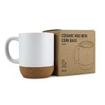 White Ceramic Mugs with Breast Cancer Awareness Logo - Image 2