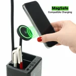 Multifunctional Desk Lamp with Wireless Charger and Clock - Image 4