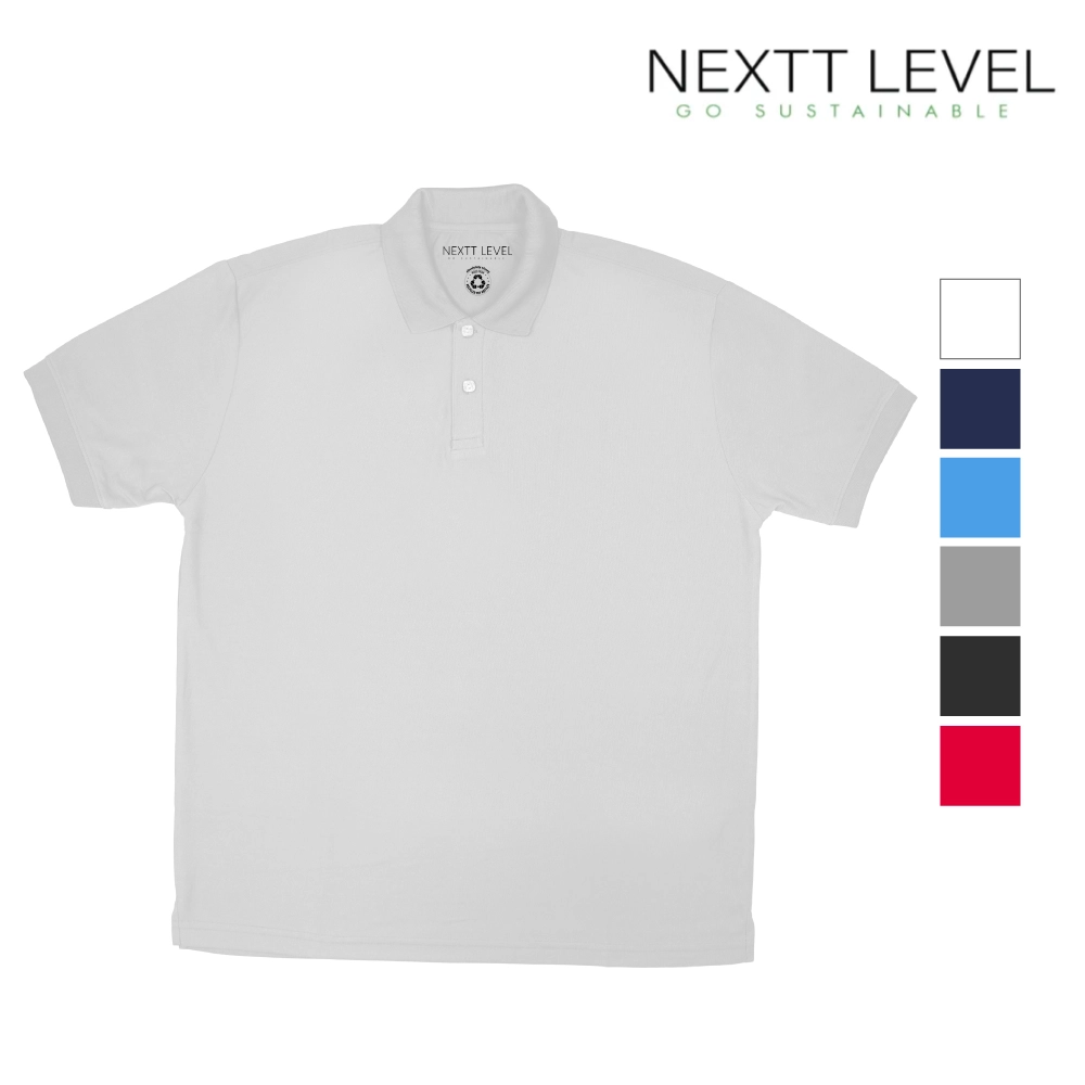 NEXTT-LEVEL-Polo-Shirts-Colors.webp NEXTT LEVEL Recycled Polo T-Shirts | 200GSM - Image 1