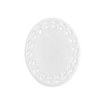 Oval Doily Ceramic Ornaments