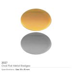 Oval Flat Metal Logo Badges - Image 5