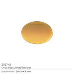 Oval Flat Metal Logo Badges - Image 4