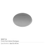 Oval Flat Metal Logo Badges - Image 3