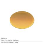 Oval Flat Metal Badges - Image 4