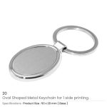 Oval Metal Keychains - Image 4