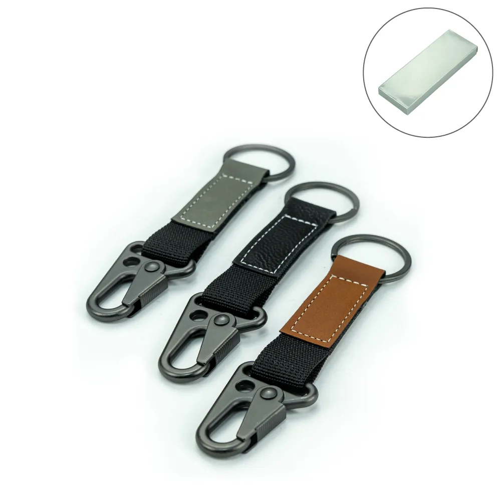 PU-Leather-Keychain-with-Sling-Snap-Hook-KH-16-Blank.webp Laserable PU Leather Keychains with Sling Snap Hook - Image 1