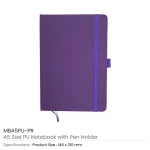 PU Notebook with Pen Holder - Image 6