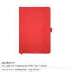 PU Notebook with Pen Holder - Image 11