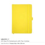 PU Notebook with Pen Holder - Image 9