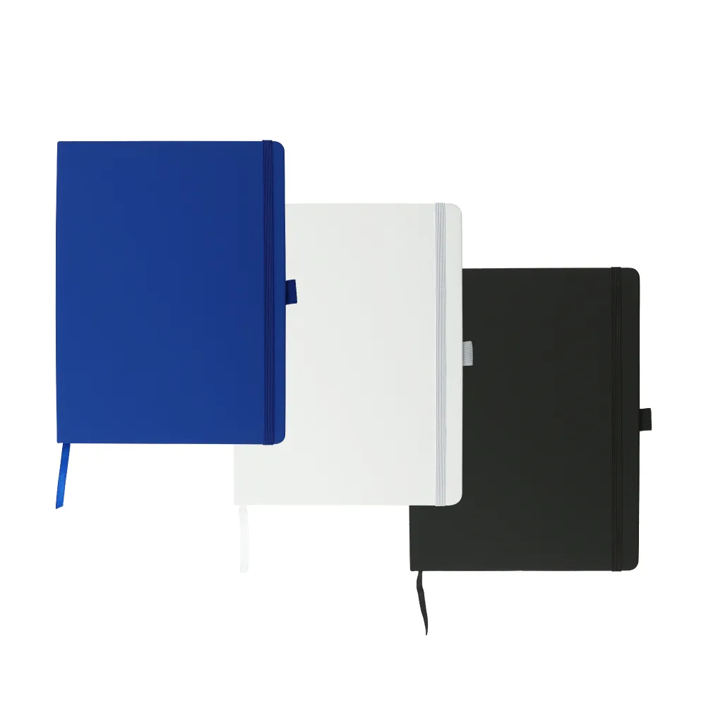 PU-Notebooks-B5-Size-MBB5PU-Blank.webp PU Notebooks B5 Size with Pen Loop, Ribbon Bookmark and Elastic Band - Image 1