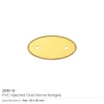 PVC Injected Oval Name Badges - Image 3