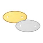PVC Injected Oval Logo Badges