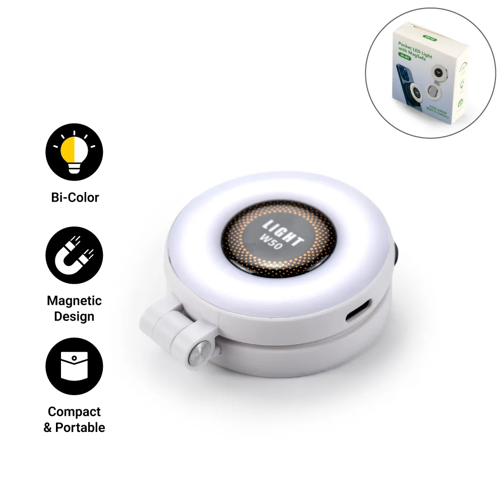 Pocket-Selfie-Ring-Light-with-MagSafe-SR-MS-Blank-3.webp Pocket Selfie Ring Light with MagSafe, Bi-Color LED, 180° Flip Design - Image 1