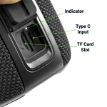 Portable Bluetooth Speaker with Light Up Logo and Lanyard - Image 4