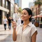 Portable Rechargeable Mini Fan Type C - Image 2