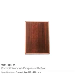 Portrait Wooden Plaques with Stand and Presentation Box - Image 9