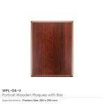 Portrait Wooden Plaques with Stand and Presentation Box - Image 8