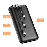Powerbank with Inbuilt Cables 8000 mAh - Image 4