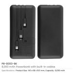 Powerbank with Inbuilt Cables 8000 mAh - Image 3
