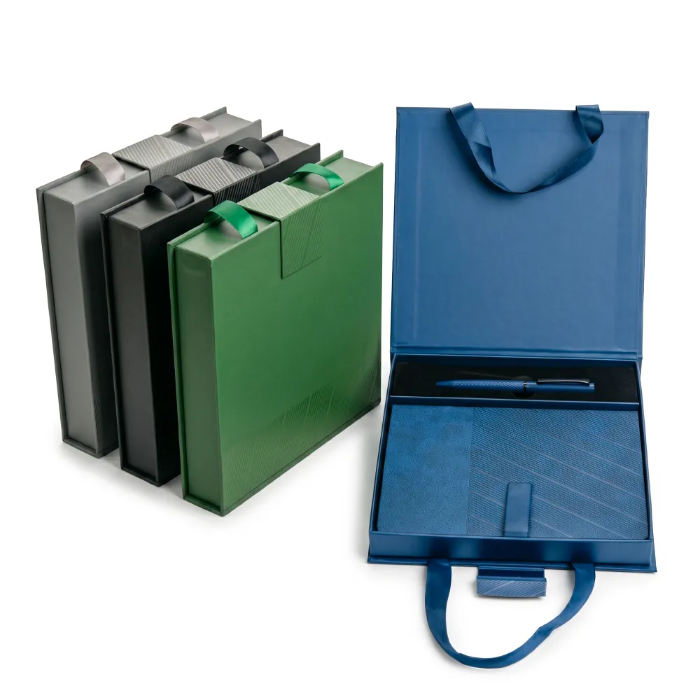 Premium-Office-Gift-Set-GS-705-Blank-2.webp Premium Office Gift Sets in Magnetic Clasp Closure & Ribbon Handle Box - Image 1