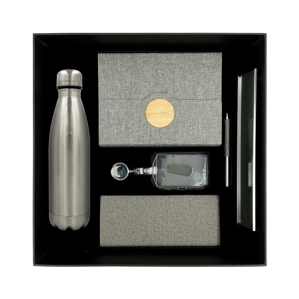 Promotional-Gift-Sets-GS-051-Blank.jpg Promotional Gift Sets with Black Cardboard Gift Box - Image 1