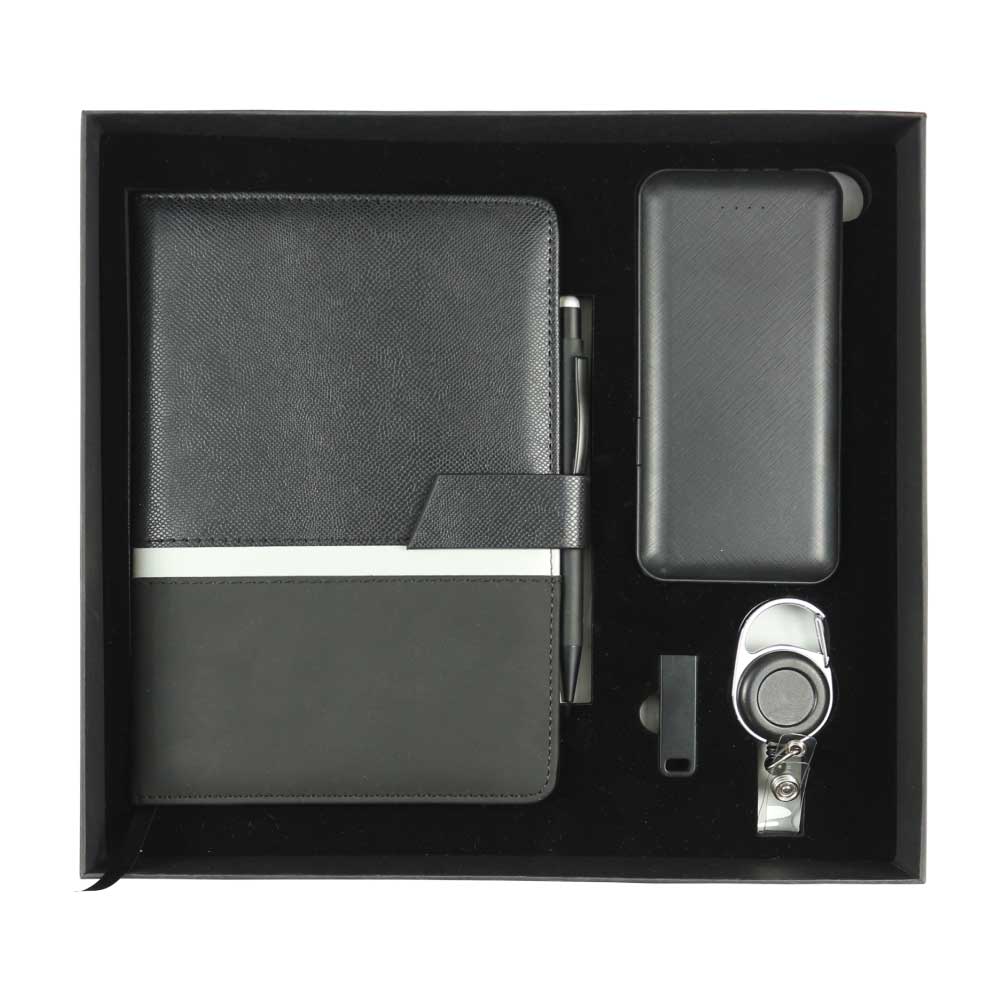 Promotional-Gift-Sets-GS-054-Blank.jpg Promotional Gift Sets with Black Cardboard Gift Box - Image 1