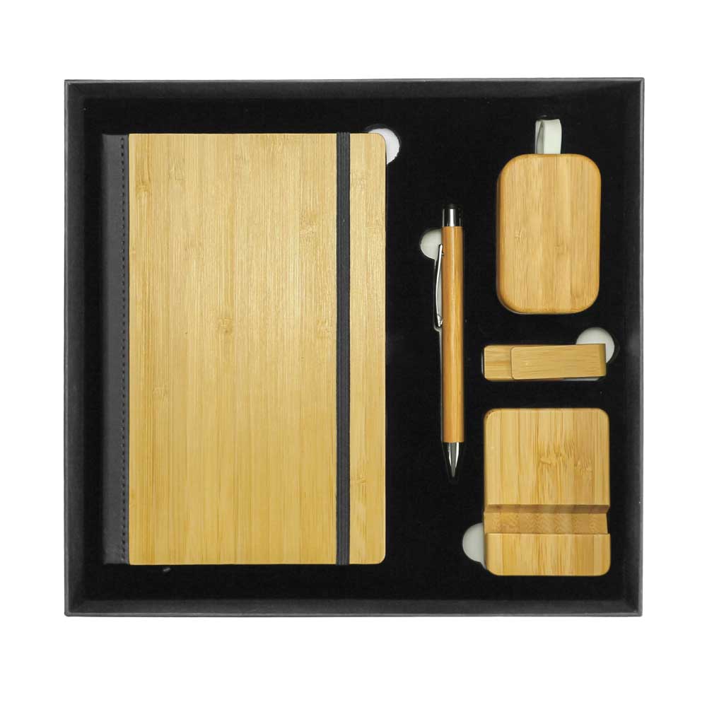 Promotional-Gift-Sets-GS-056-Blank.jpg Promotional Gift Sets with Black Cardboard Gift Box - Image 1