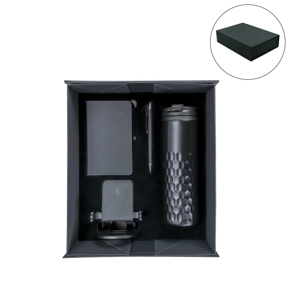 Promotional-Gift-Sets-GS-08-Blank.webp Premium Promotional Gift Sets in Black Magnetic Closure Gift Box - Image 1