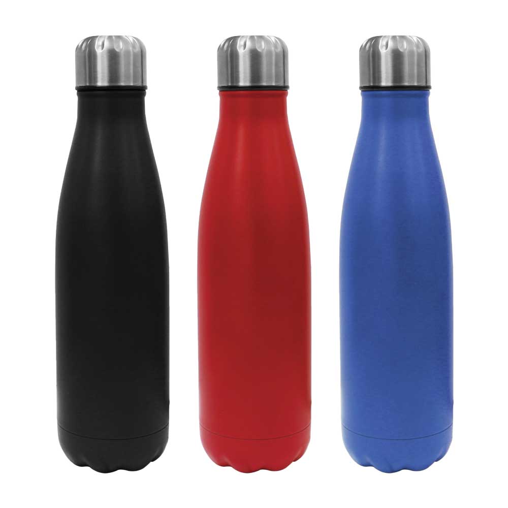 Promotional-Travel-Bottles-TM-009-main-tezkargift.jpg Stainless Steel Travel Bottle – 500ml - Image 1
