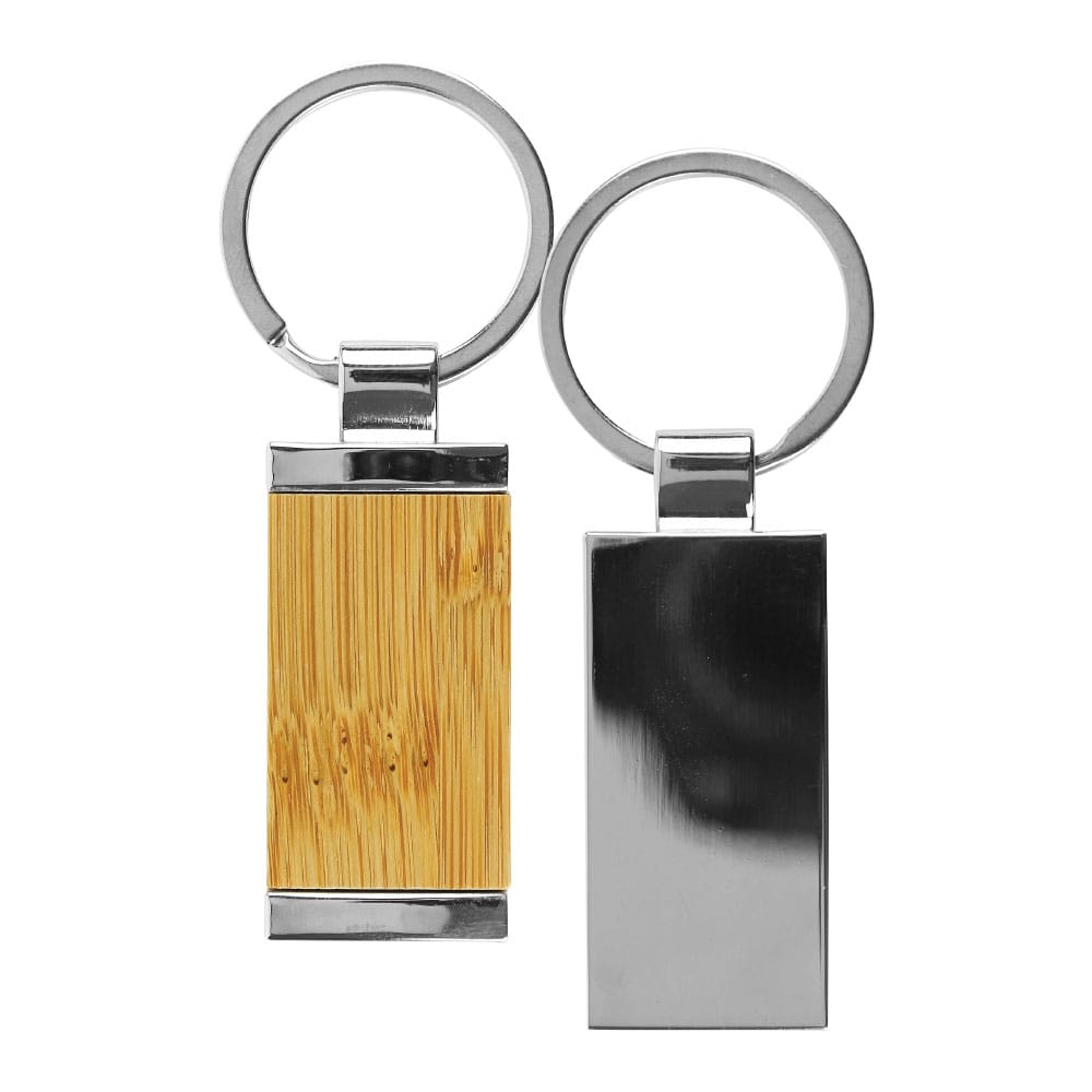 Rectangular-Bamboo-and-Metal-Keychains-KH-10-BM-Blank.jpg Rectangular Bamboo & Metal Keychains - Image 1