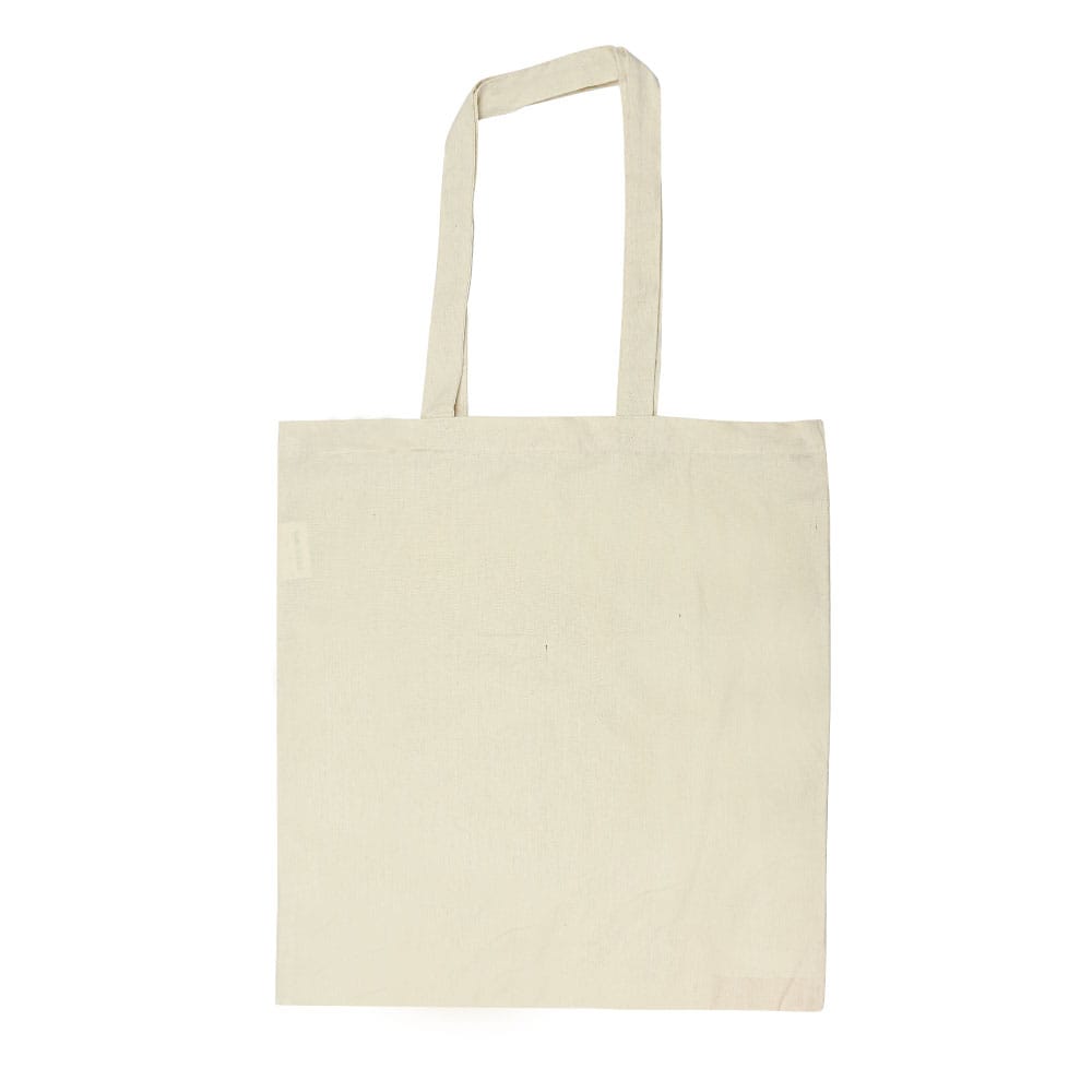 Recycled-Cotton-Bag-CSB-01-RE-Blank.jpg Cotton Shopping Bags with Long Handles 145GSM - Image 1