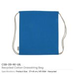 Recycled Drawstring Cotton Bags GSM 145 - Image 11