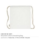 Recycled Drawstring Cotton Bags GSM 145 - Image 14