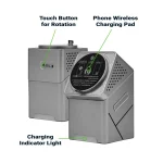 3-in-1 Rotating Wireless Charging Station 15W Fast Charging - Image 9