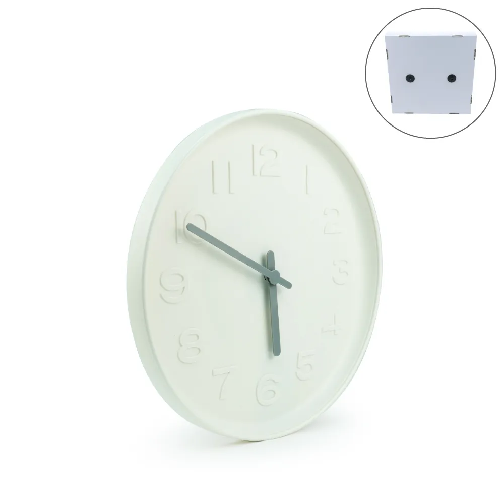Round-Analog-Wall-Clock-CLK-18-Blank.webp Round Analog Wall Clock Matte Finish White - Image 1