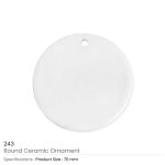 Round Ceramic Ornaments - Image 3