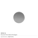 Round Flat Metal Logo Badges - Image 3