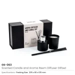 Scented Candle and Aroma Reed Diffuser with 6 Pcs Sticks Gift Sets - Image 3