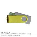 Shiny Gold Swivel USB Flash Drives - Image 13