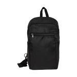 Sling Crossbody Bags In Black Nylon Material - Image 4