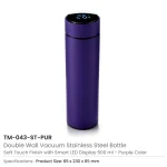 Smart Temperature LED Display Bottles in Soft Touch Finish - 500ml - Image 9