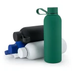 Stainless Steel Water Bottles 500ml – Double Wall, Matte Finish, Soft-Touch Rubber Coating - Image 4