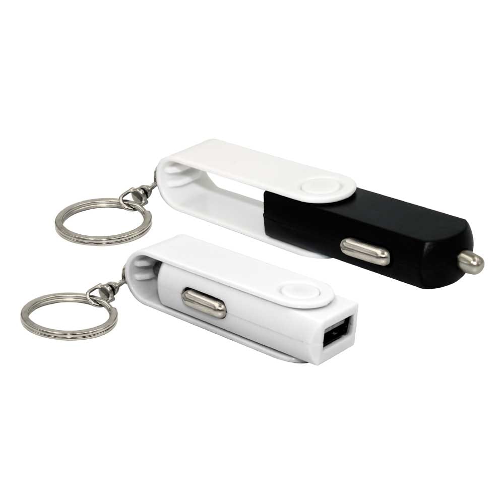 Swivel-Car-Chargers-CARC-S2-main-t-1.jpg Swivel Car Charger with Keyring - Image 1