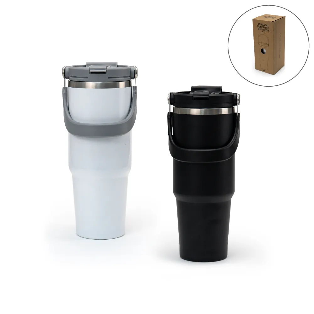 Tumblers-TM-042-Blank.webp Tumbler with Handle and Straw SS Double Wall 900ml - Image 1