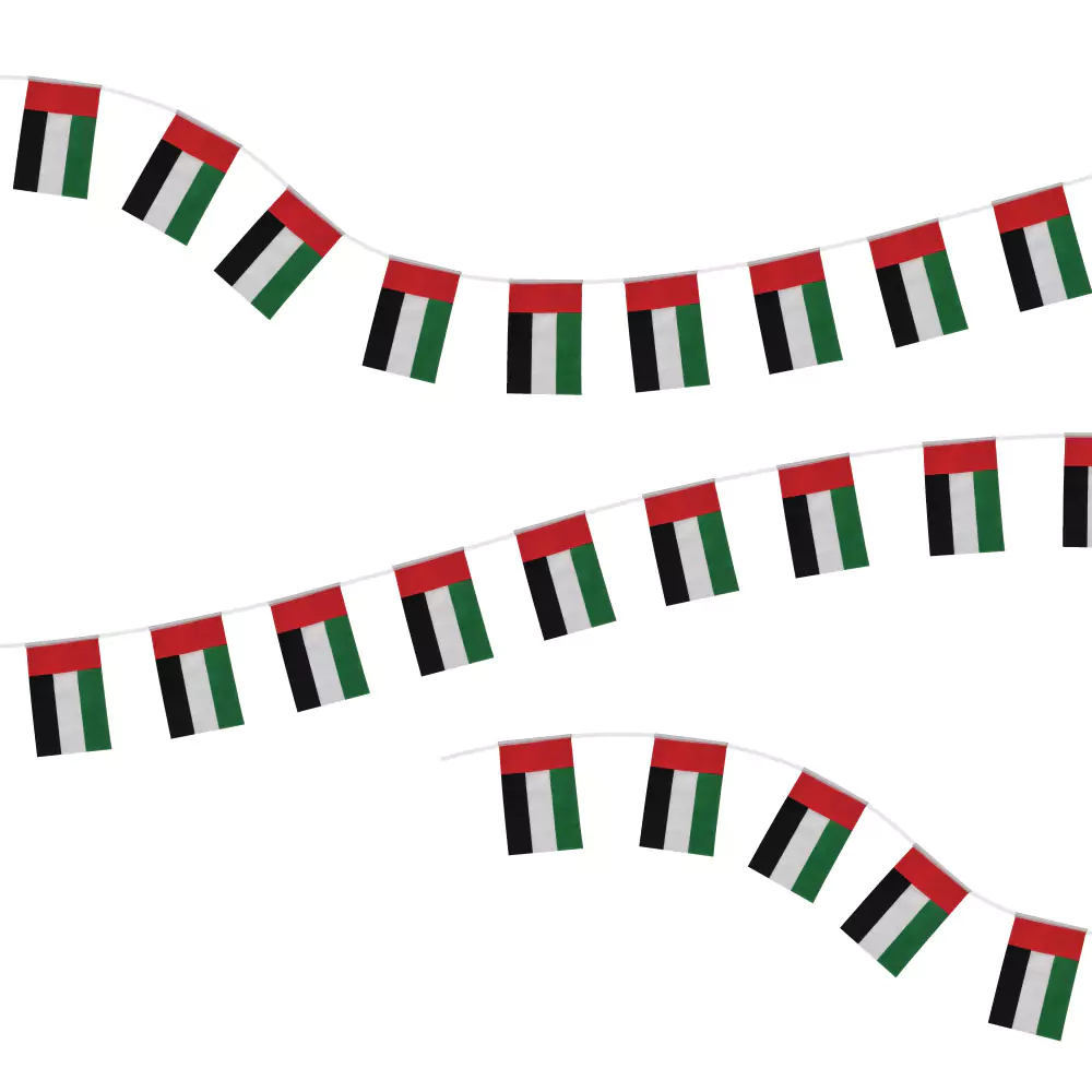 UAE-Flag-Bunting-F-32-Main.webp UAE String Flags and Flag Bunting 32Pcs - Image 1